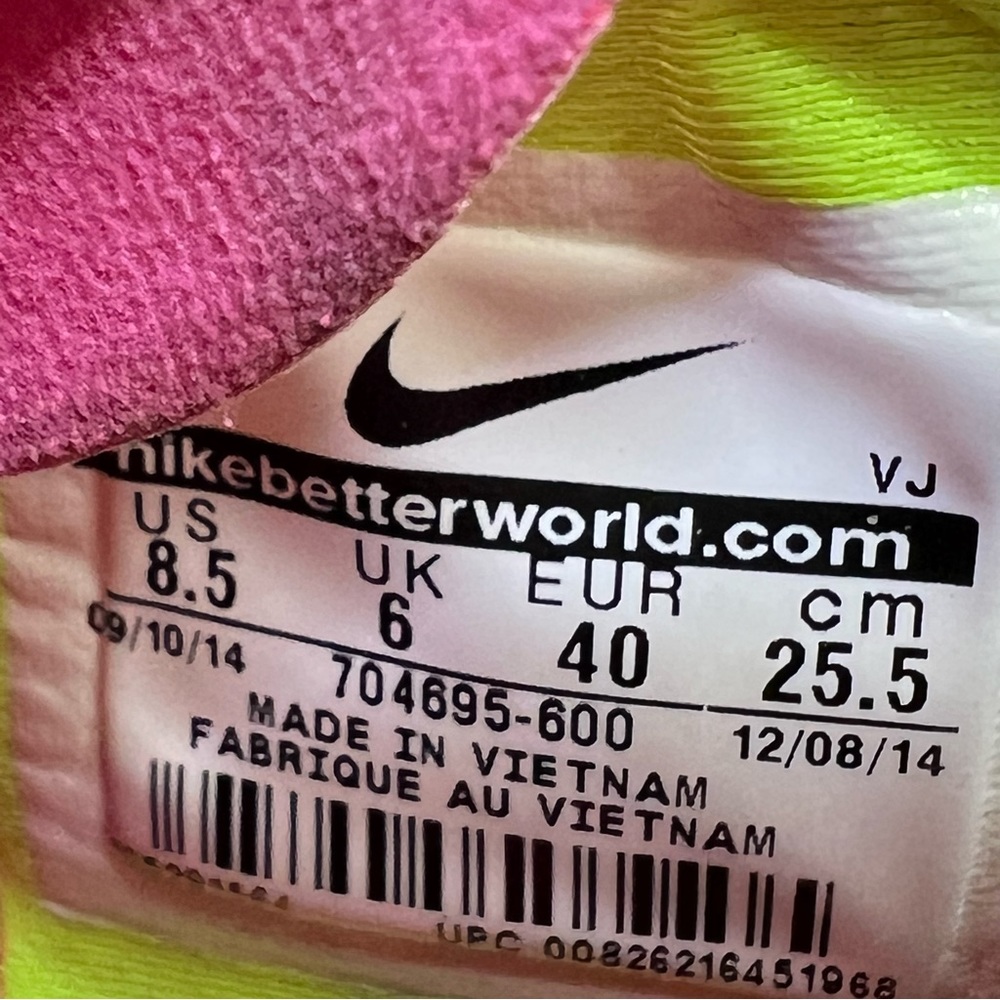 Nike Free 5.0 TR Fit 5 Women's Size 8.5 Pink Neon Running Shoes 704695-600 - Picture 10 of 10
